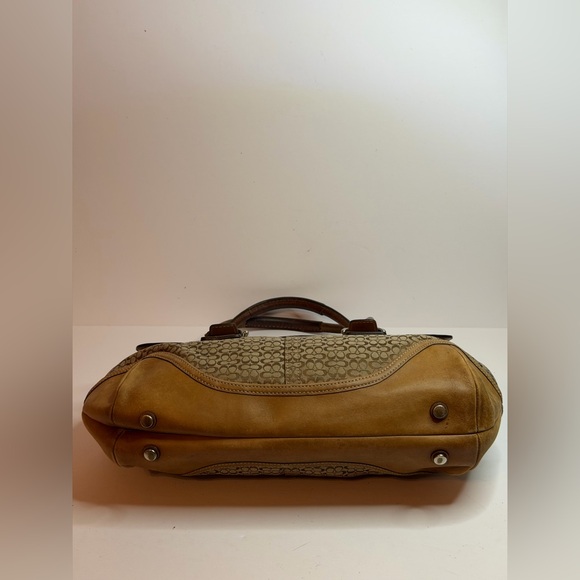Coach Brown Signature Soho Satchel in Canvas and Leather